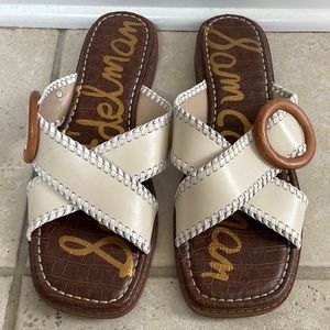 Sam Edelman sandals. Off white size 10 m. Like new.